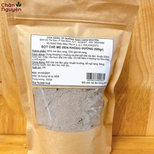Bột chè mè đen không đường (500g) 