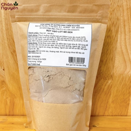 Bột gạo lứt mè đen (500g) 