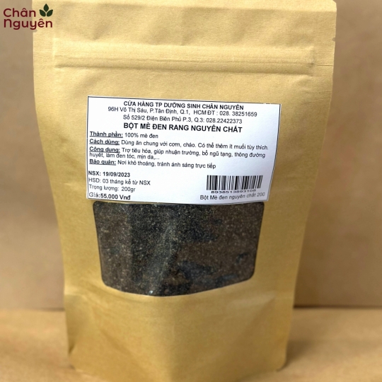 Bột mè đen rang nguyên chất (200g) 