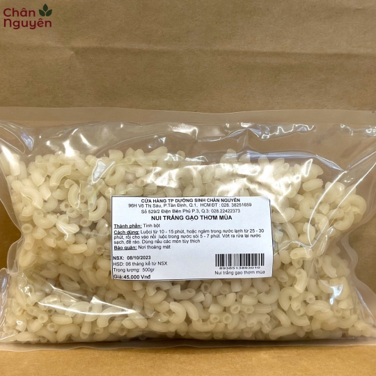 Nui trắng gạo thơm mùa (500g)