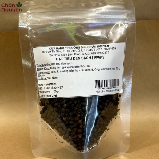 Tiêu đen sạch (100g)