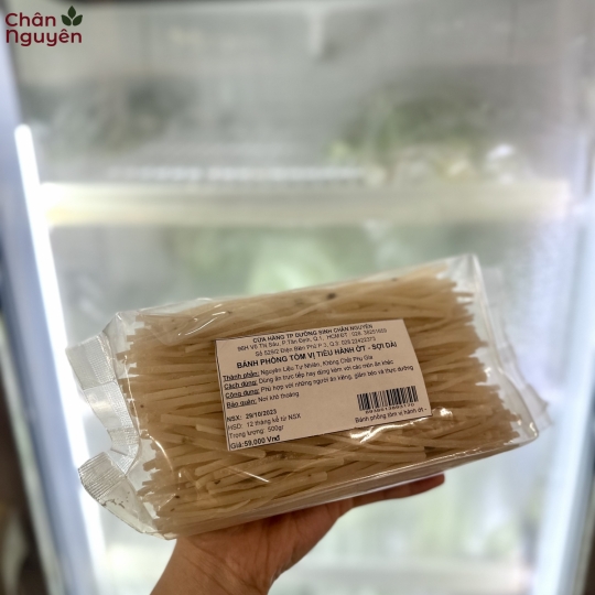 Bánh phồng tôm vị tiêu hành ớt (sợi dài) (500g)