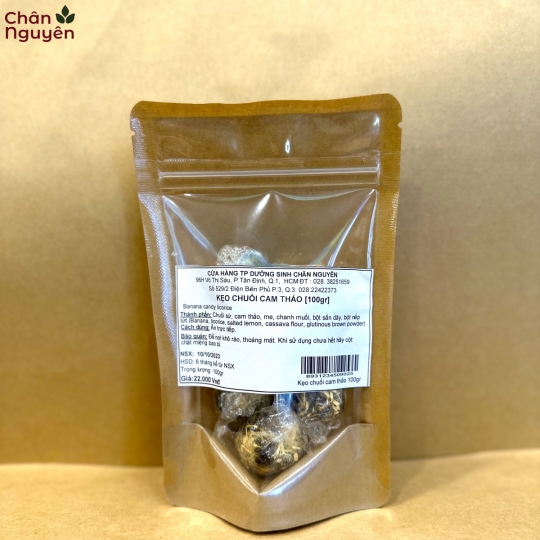Kẹo chuối cam thảo (100g) 