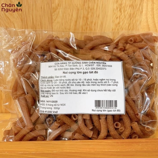 Nui gạo lứt đỏ (cọng lớn) 